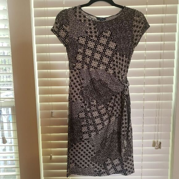 LAFAYETTE 148 Cap Sleeve Midi Wrap Style Dress - Picture 8 of 11